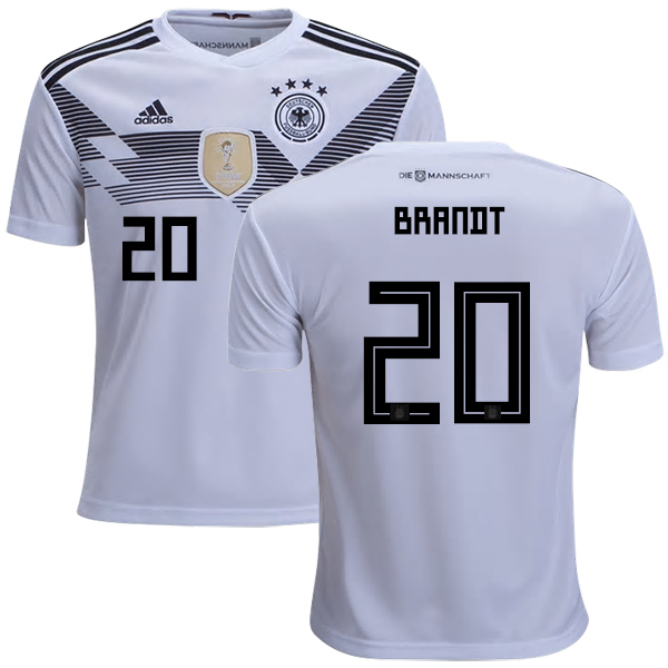 Germany #20 Brandt White Home Kid Soccer Country Jersey